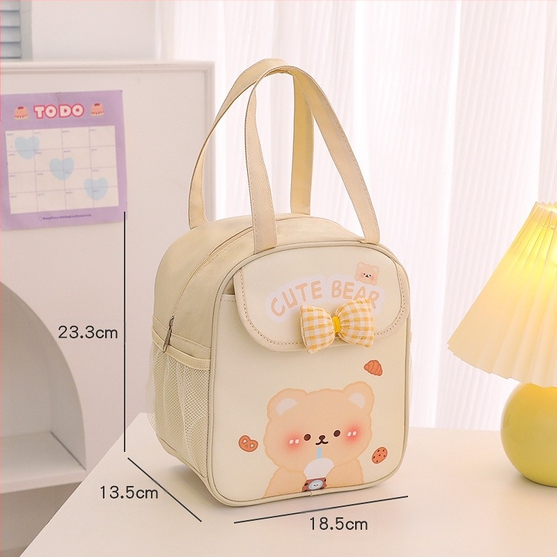 Desene animate Satchel Lunch Box Bag Student Prânz Izolator Bag Capacitate Mare Depozitare Bag Thickened Aluminium Folie Film Mese Bag Satchel