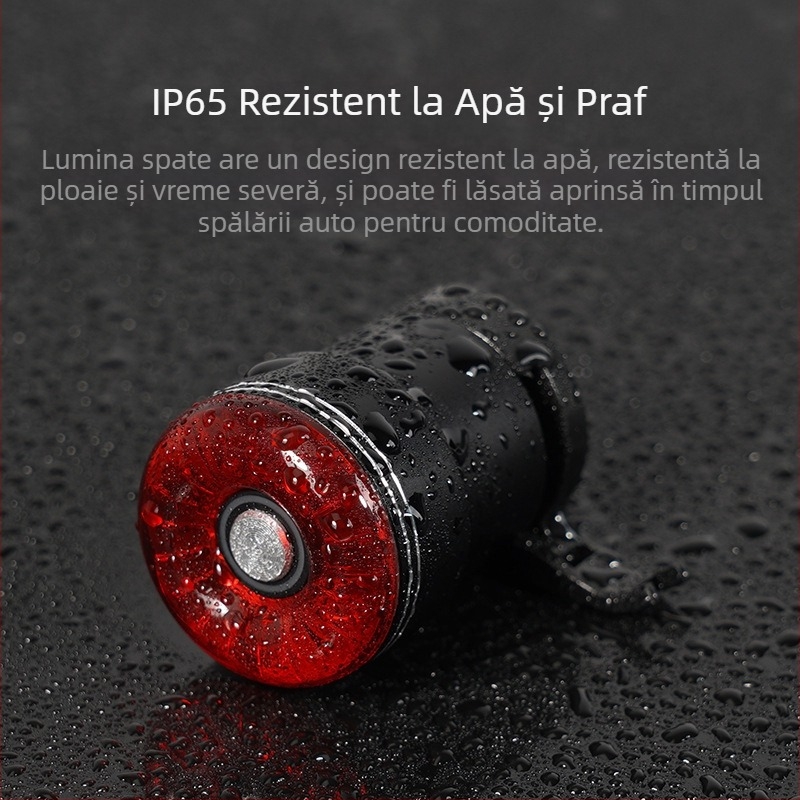 Yinji SR1pro Stop inteligent pentru bicicletă, tip C, încărcare, impermeabil, lumină de noapte pentru mersul pe bicicletă, lumină de frână cu inducție