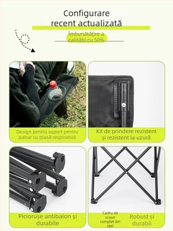 Scaun pliabil portabil pentru exterior, scaun de camping, scaun de pescuit din pânză Oxford, scaun de plajă ... pliant portabil, scaun pliant pentru pescuit, scaun de plajă, scaun de plajă, scaun pliant, scaun pliant pentru sport și agrement, scaun de plaj