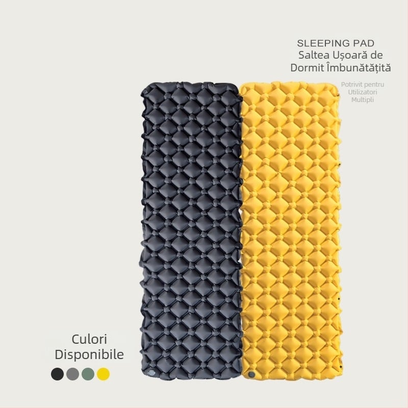 Saltea gonflabilă de dormit în stoc din fabrică, saltea de camping în aer liber, saltea de cort de camping, saltea gonflabilă ultra-ușoară TPU, saltea rezistentă la umiditate