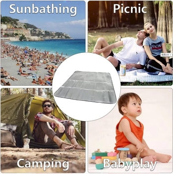 Transfrontalieră în aer liber camping portabil rezistent la umiditate covor cort rezistent la umiditate covor izolator îngroșat aluminiu film izolator covor picnic covor