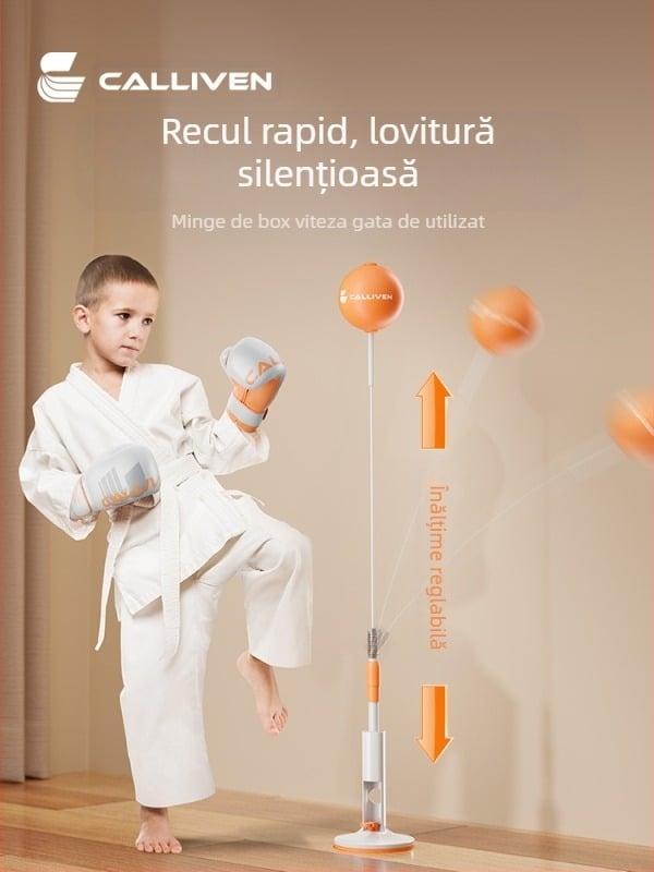 Minge de reacție la viteză de box, minge de antrenament verticală pentru interior, sac de nisip pentru acasă, practică arte marțiale, minge de viteză țintă pentru box, minge de box