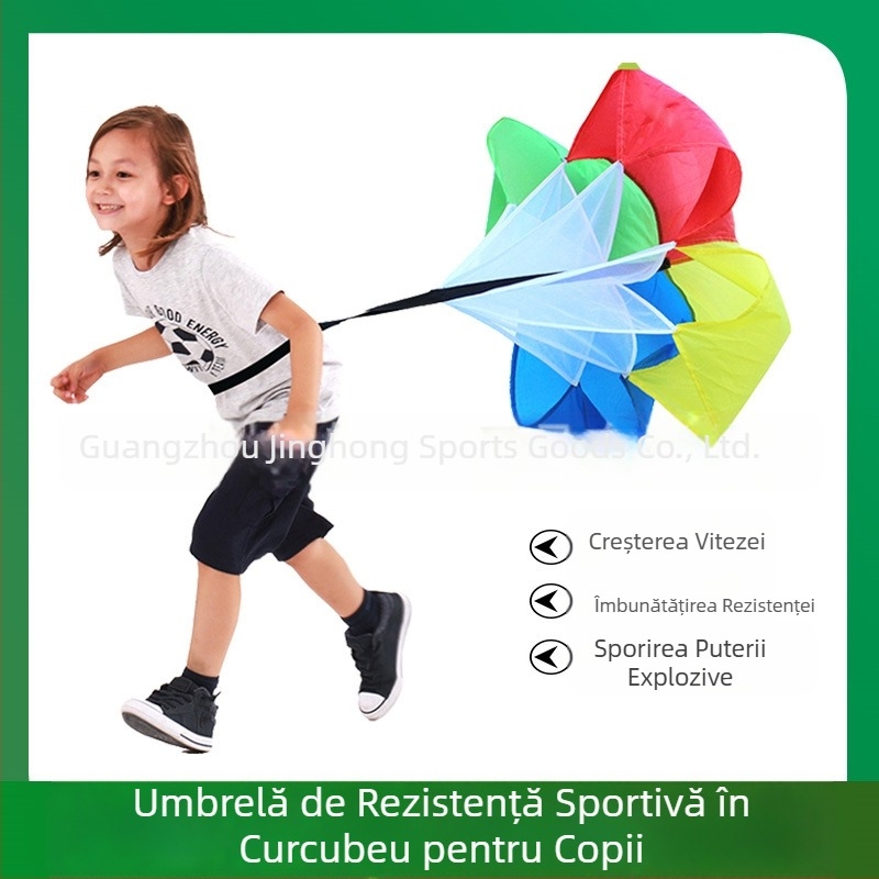 Producători independenți de umbrele de rezistență la curea, viteză de alergare, antrenament fizic pentru copii, umbrelă dublă argintie, personalizare umbrelă de rezistență
