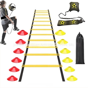 Set de scară de agilitate Set de echipamente de antrenament pentru fotbal combinate gratuite cu set de scară de agilitate transfrontalier cel mai bine vândut