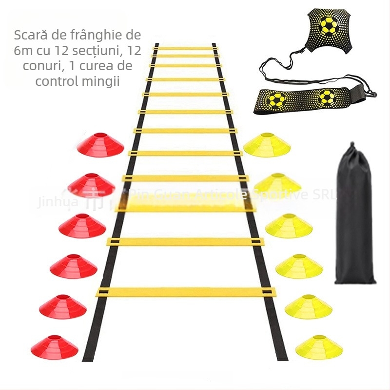 Set de scară de agilitate Set de echipamente de antrenament pentru fotbal combinate gratuite cu set de scară de agilitate transfrontalier cel mai bine vândut