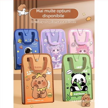 Geantă de mână A4, geantă pentru documente, geantă de organe cu 13 grile, geantă de hârtie pentru testare, multistrat, capacitate mare, depozitare manuală a hârtiei pentru elevii de școală primară