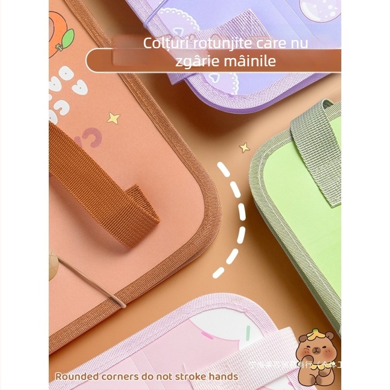 Geantă de mână A4, geantă pentru documente, geantă de organe cu 13 grile, geantă de hârtie pentru testare, multistrat, capacitate mare, depozitare manuală a hârtiei pentru elevii de școală primară