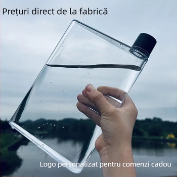 Pahar de plastic plat cu cadouri creative, pahar de hârtie A5, pahar de sport pentru studenți, en-gros, producători de fierbătoare A6memo