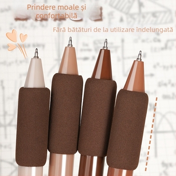 Pensulă de cafea cu uscare rapidă, stilou de culoare înaltă, valoare perie, stilou negru, stilou de presă cu gel, stilou de liceu, student, birou, papetărie pentru studenți