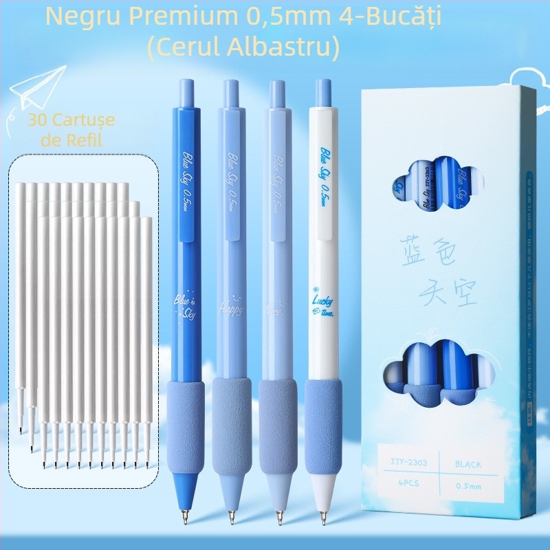 Pensulă de cafea cu uscare rapidă, stilou de culoare înaltă, valoare perie, stilou negru, stilou de presă cu gel, stilou de liceu, student, birou, papetărie pentru studenți