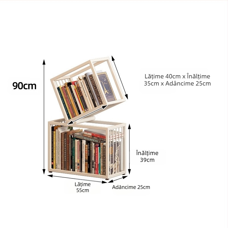 Raft de cărți vertical creativ la modă pentru casă, modern, pe podea, simplu, pentru depozitare, bibliotecă, raft de colț pentru studiu