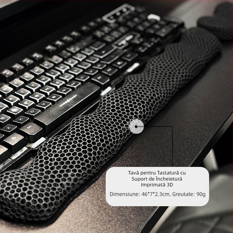 Tastatură cu imprimare 3D transfrontalieră, tastatură portabilă, mouse pad, tastatură mecanică, pad portabil pentru încheietura mâinii, pad pentru încheietura mâinii