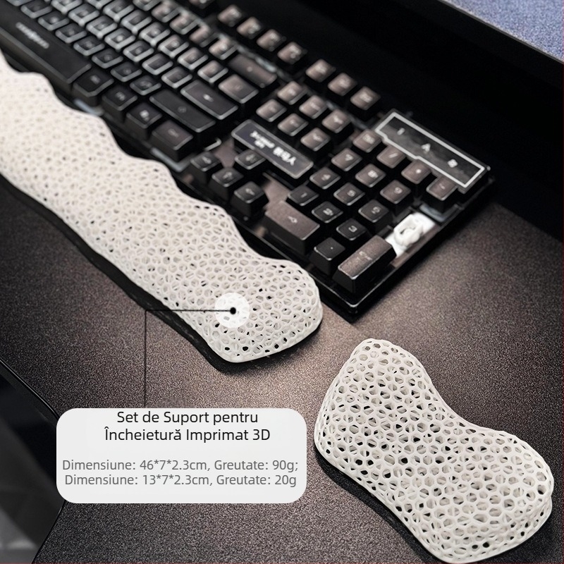Tastatură cu imprimare 3D transfrontalieră, tastatură portabilă, mouse pad, tastatură mecanică, pad portabil pentru încheietura mâinii, pad pentru încheietura mâinii