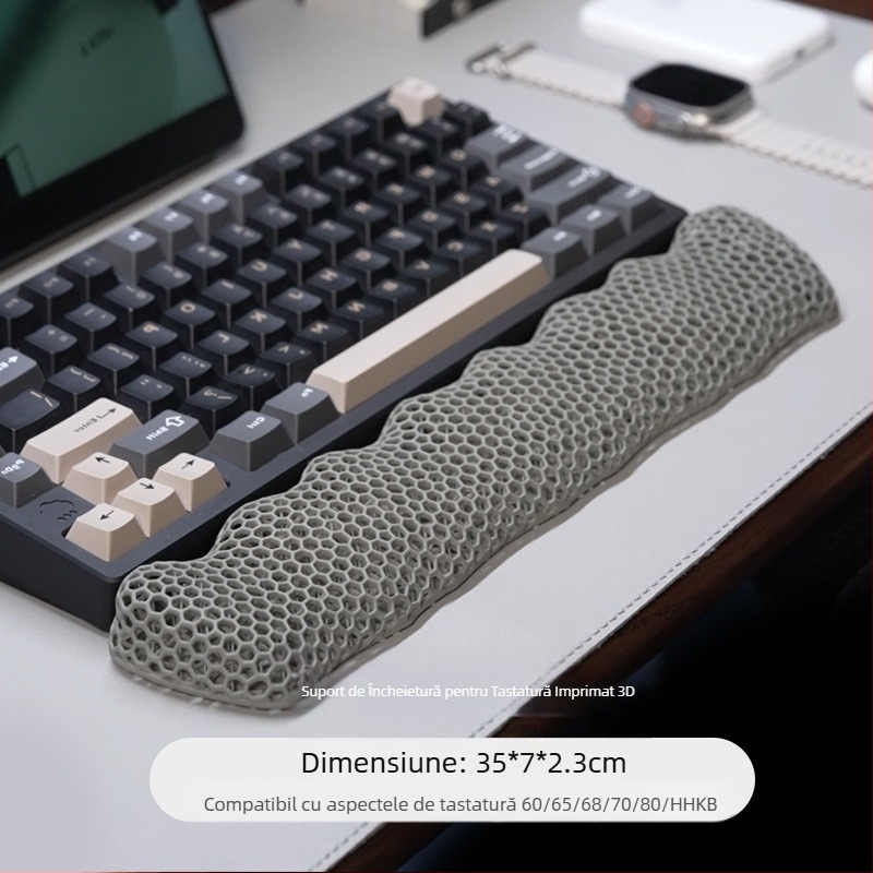 Tastatură cu imprimare 3D transfrontalieră, tastatură portabilă, mouse pad, tastatură mecanică, pad portabil pentru încheietura mâinii, pad pentru încheietura mâinii