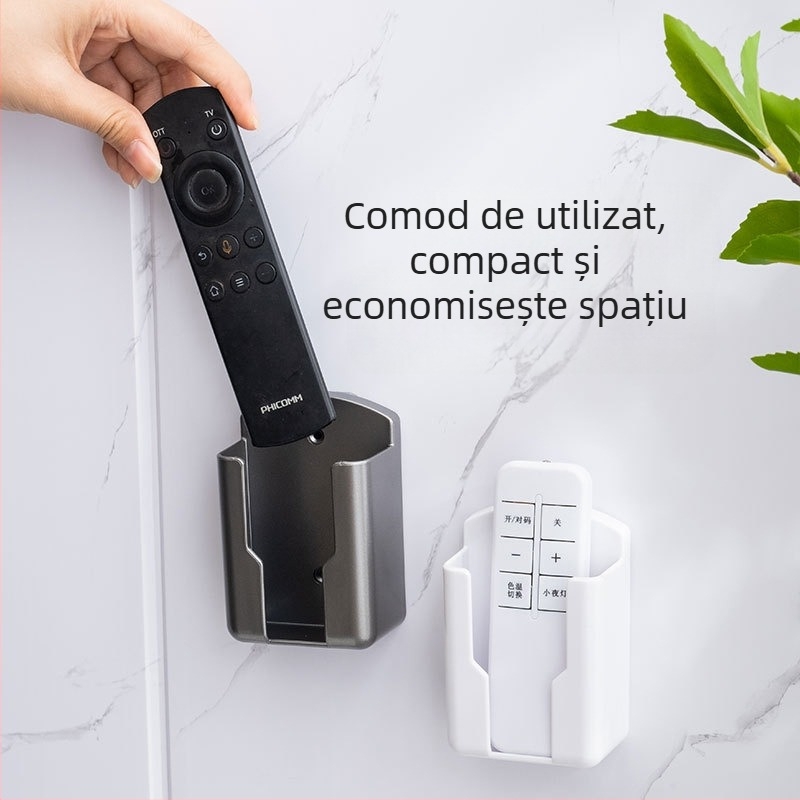 Telefon mobil cutie de depozitare cu telecomandă pentru TV, fără perforații, aer condiționat, telecomandă, încărcător de telefon mobil, raft de depozitare