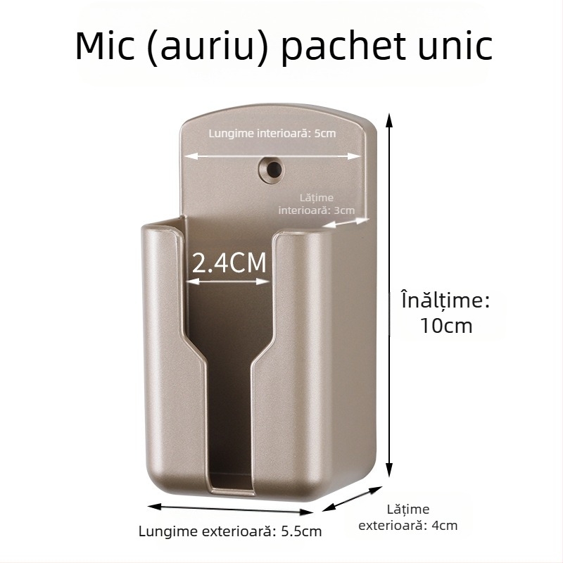 Telefon mobil cutie de depozitare cu telecomandă pentru TV, fără perforații, aer condiționat, telecomandă, încărcător de telefon mobil, raft de depozitare