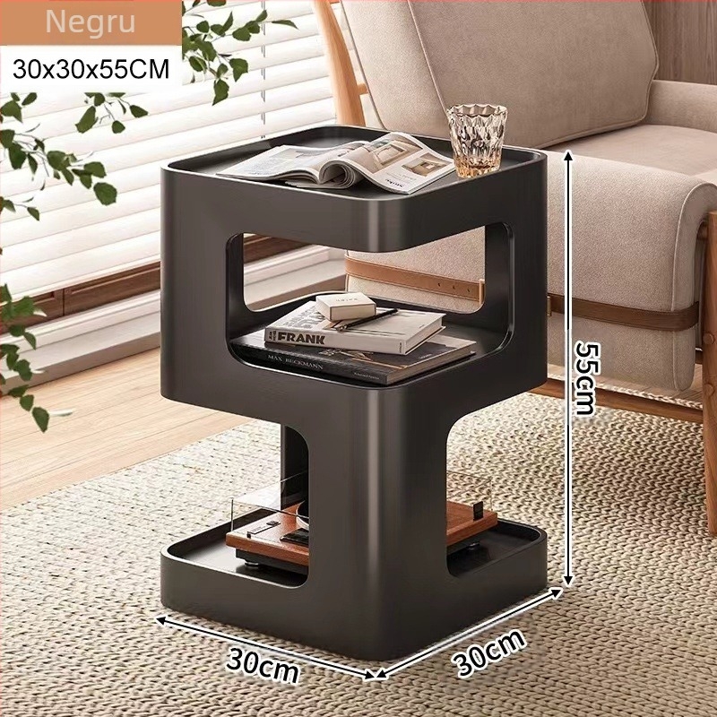 Masă laterală pentru canapea în living, masă de cafea mică din fier, dulap lateral modern, dulap de colț simplu, creativ, internet, masă de colț populară, noptieră de lux, lumină