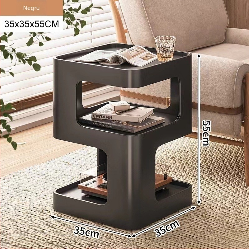 Masă laterală pentru canapea în living, masă de cafea mică din fier, dulap lateral modern, dulap de colț simplu, creativ, internet, masă de colț populară, noptieră de lux, lumină