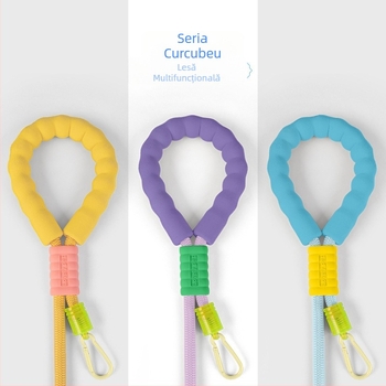 Transfrontalieră Pet Traction Rope Burette P Rope Crossbody Spumă Grip Color Three-in-One Dog Rope Pet Supplies