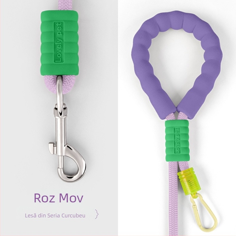 Transfrontalieră Pet Traction Rope Burette P Rope Crossbody Spumă Grip Color Three-in-One Dog Rope Pet Supplies