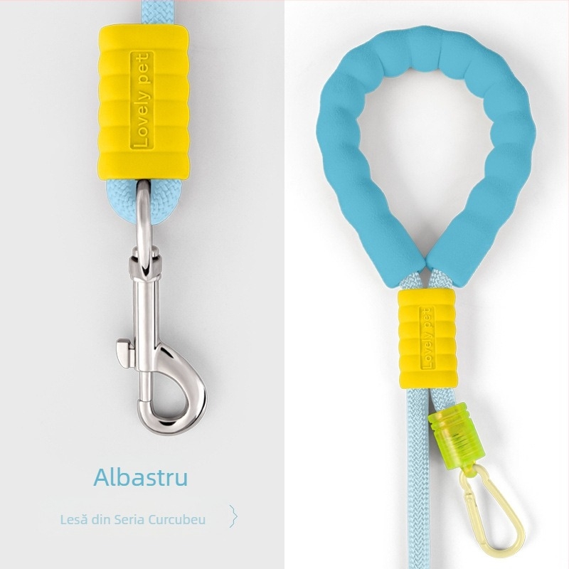 Transfrontalieră Pet Traction Rope Burette P Rope Crossbody Spumă Grip Color Three-in-One Dog Rope Pet Supplies