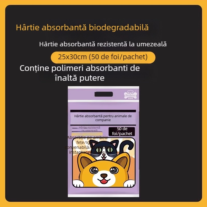 Tampoane absorbante pentru urină de animale, Hârtie absorbantă pentru urină, Scutece pentru câini, Hârtie absorbantă pentru ștergerea urinei, Hârtie absorbantă pentru pisici și câini, Hârtie absorbantă pentru urină de câine, Produse de curățare absorbante 
