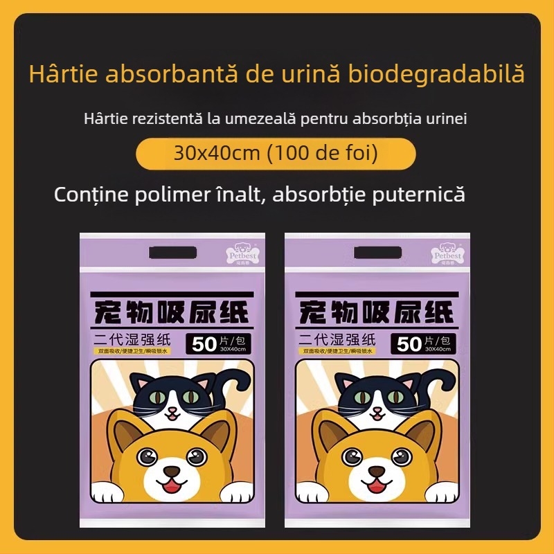 Tampoane absorbante pentru urină de animale, Hârtie absorbantă pentru urină, Scutece pentru câini, Hârtie absorbantă pentru ștergerea urinei, Hârtie absorbantă pentru pisici și câini, Hârtie absorbantă pentru urină de câine, Produse de curățare absorbante 