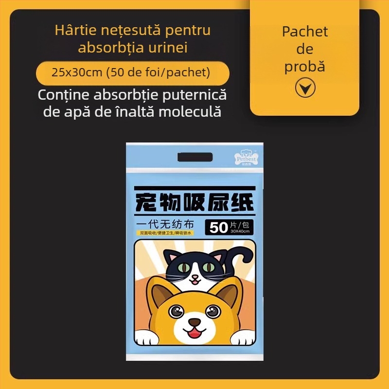 Tampoane absorbante pentru urină de animale, Hârtie absorbantă pentru urină, Scutece pentru câini, Hârtie absorbantă pentru ștergerea urinei, Hârtie absorbantă pentru pisici și câini, Hârtie absorbantă pentru urină de câine, Produse de curățare absorbante 