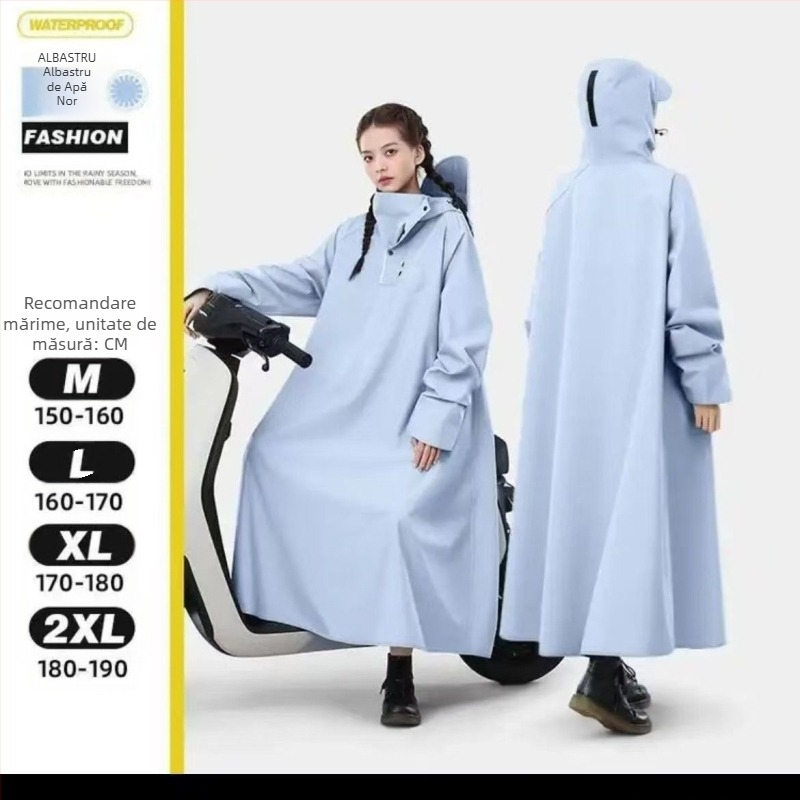 Pelerina de ploaie pentru mașini electrice, cu baterie, lungă, pentru separarea mașinii umane, pentru tot corpul, impermeabilă, pentru bărbați și femei, pentru adulți, cu bicicleta