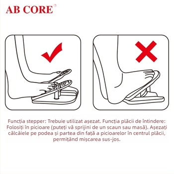 Stepper cu funcție dublă, placă de întindere, două în unu, Thor Brand Ab Core, mini stepper colorat