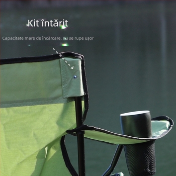 Scaun pliant Chen Mu pentru exterior, cu spătar, pentru pescuit, camping, picnic, plajă, portabil, cu sarcină mare, explozii transfrontaliere