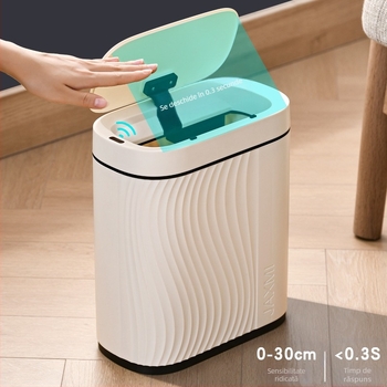 Coș de gunoi inteligent cu inducție în stil japonez, găleată sanitară cu fantă îngustă, coș de gunoi antibacterian inteligent cu deodorant, en-gros