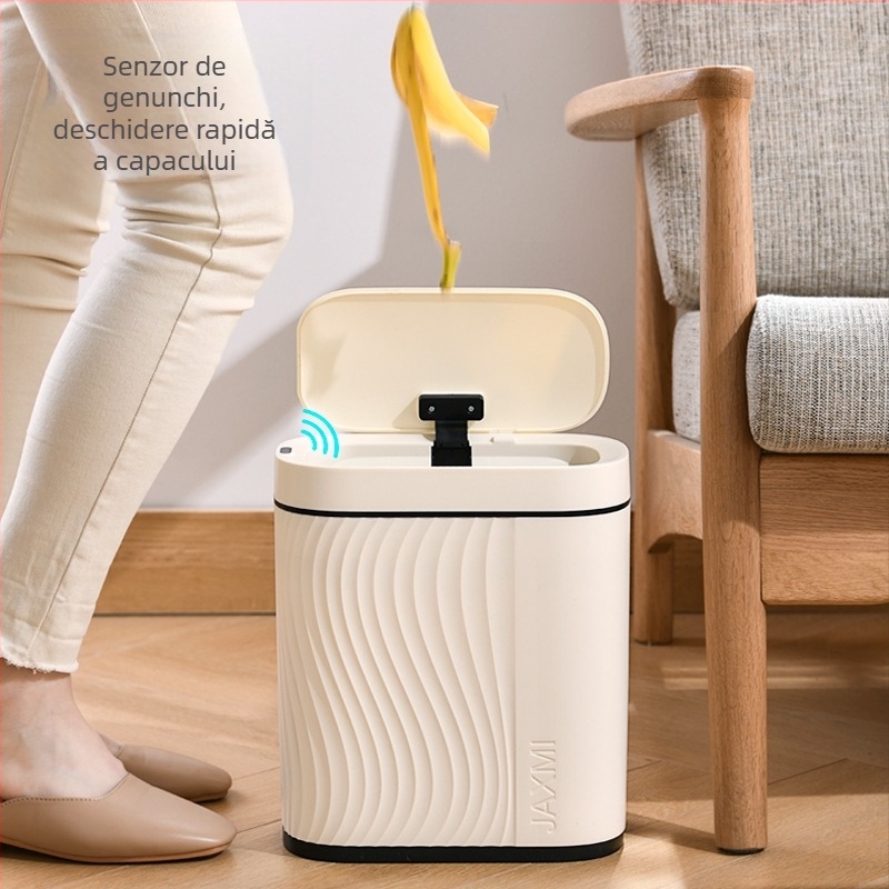 Coș de gunoi inteligent cu inducție în stil japonez, găleată sanitară cu fantă îngustă, coș de gunoi antibacterian inteligent cu deodorant, en-gros