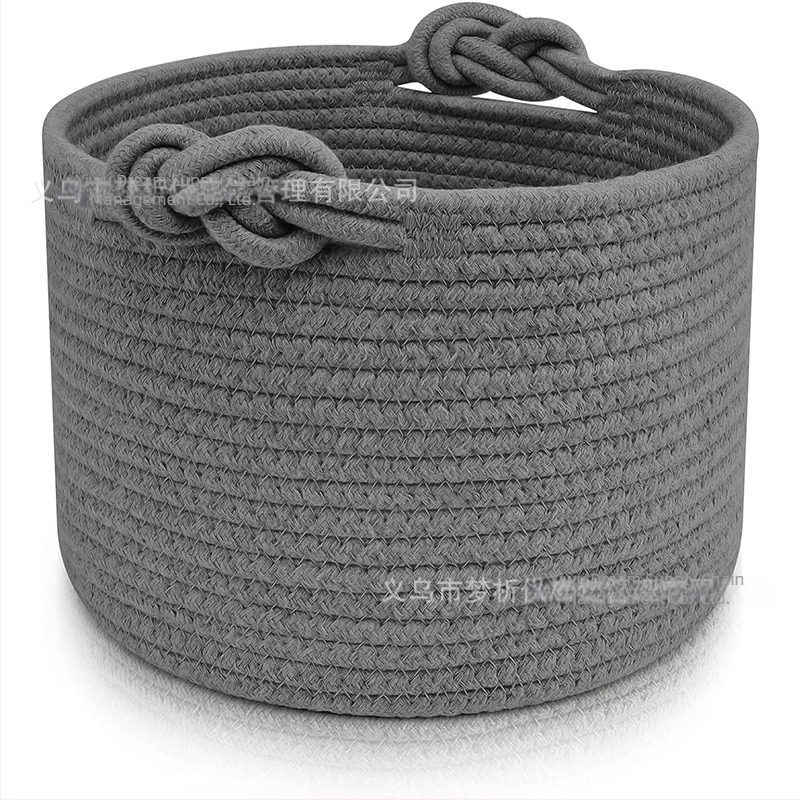 Coș de depozitare din bumbac cu frânghie, pentru copii, jucării, cărți și reviste, DIY, transfrontalier y hot pet