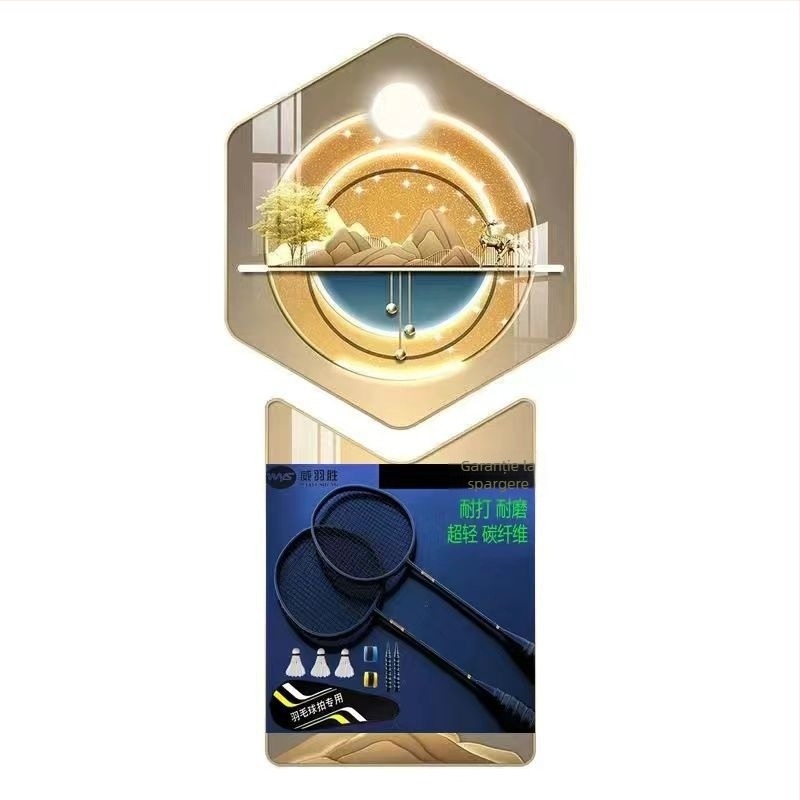 Rachetă de badminton din carbon compozit, ultra-ușoară, 4u, set de rachete simple și duble, durabile, duble, pentru antrenament, rachetă mică neagră, tip ofensiv pentru adulți