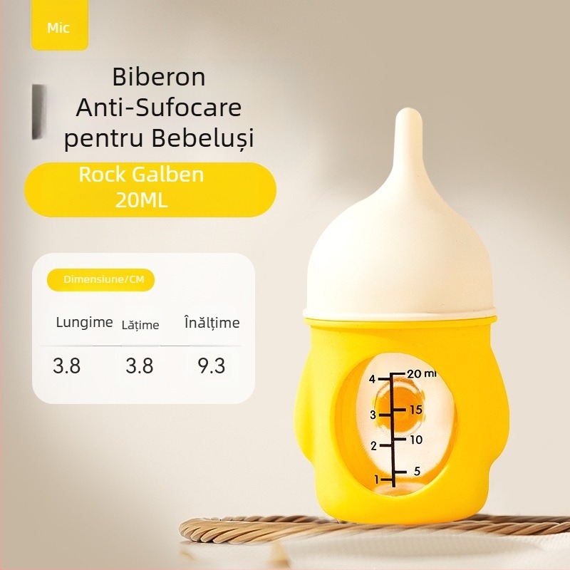 Noua sticlă pentru animale de companie, bionic, anti-sufocare, nou-născuți, pui, pui, silicon, sticlă pentru lapte, cântar de băut, consumabile