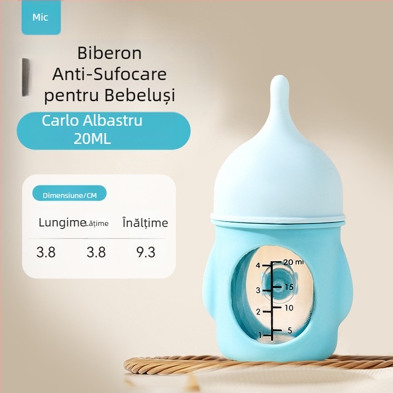 Noua sticlă pentru animale de companie, bionic, anti-sufocare, nou-născuți, pui, pui, silicon, sticlă pentru lapte, cântar de băut, consumabile