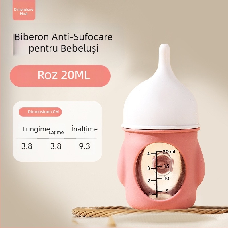 Noua sticlă pentru animale de companie, bionic, anti-sufocare, nou-născuți, pui, pui, silicon, sticlă pentru lapte, cântar de băut, consumabile