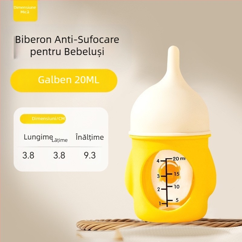 Noua sticlă pentru animale de companie, bionic, anti-sufocare, nou-născuți, pui, pui, silicon, sticlă pentru lapte, cântar de băut, consumabile