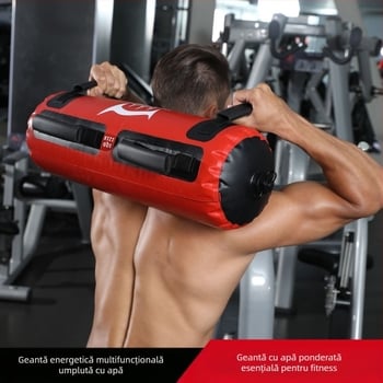 Sac de nisip portabil pentru ridicarea greutăților, sac de energie pentru fitness, antrenament fizic complet, genuflexiuni, echipament portabil multifuncțional cu greutate