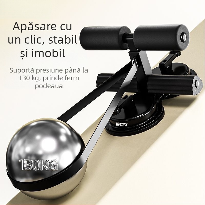 Dispozitiv auxiliar Sit-Up pentru exerciții abdominale multifuncționale cu ventuză de interior pentru bărbați și femei, Lanqi, pentru fitness