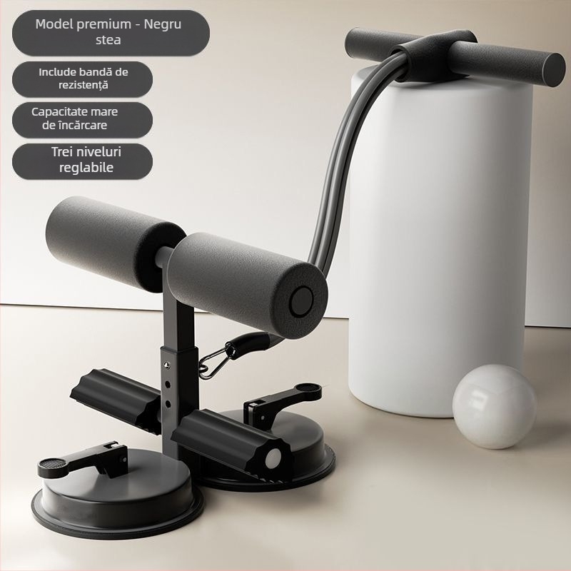 Dispozitiv auxiliar Sit-Up pentru exerciții abdominale multifuncționale cu ventuză de interior pentru bărbați și femei, Lanqi, pentru fitness