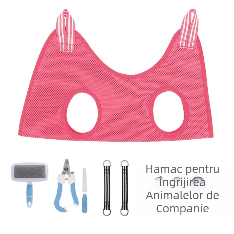 Hamac pentru animale de companie transfrontalier, pentru frumusețe, pisică, câine, unghii, tuns, pisică mică și medie, hamac pentru frumusețe, pentru animale de companie, consumabile