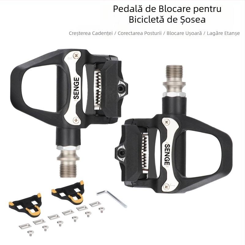 Pedale pentru bicicletă de șosea, cu sistem de blocare din nailon, cu sistem de blocare automată, Keo