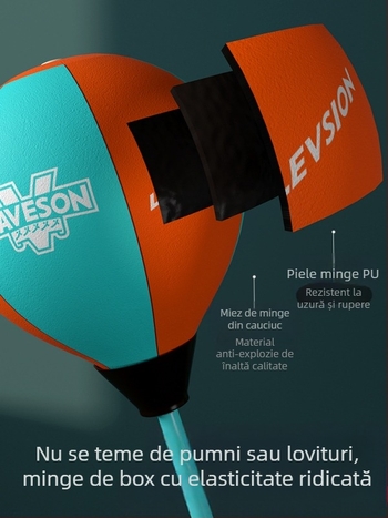 Țintă de reacție de box pentru copii, minge de viteză verticală rotativă, sac de nisip, echipament de antrenament Dodge pentru copii acasă