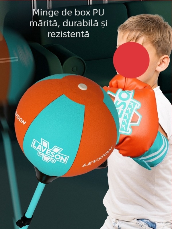 Țintă de reacție de box pentru copii, minge de viteză verticală rotativă, sac de nisip, echipament de antrenament Dodge pentru copii acasă