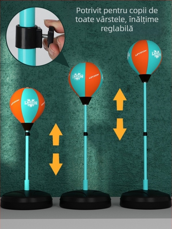 Țintă de reacție de box pentru copii, minge de viteză verticală rotativă, sac de nisip, echipament de antrenament Dodge pentru copii acasă