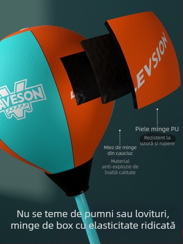 Țintă de reacție de box pentru copii, minge de viteză verticală rotativă, sac de nisip, echipament de antrenament Dodge pentru copii acasă