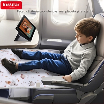 Extensie pentru scaun de călătorie pentru copii, impermeabilă, cu desene animate, hamac de călătorie pentru copii, pat de călătorie