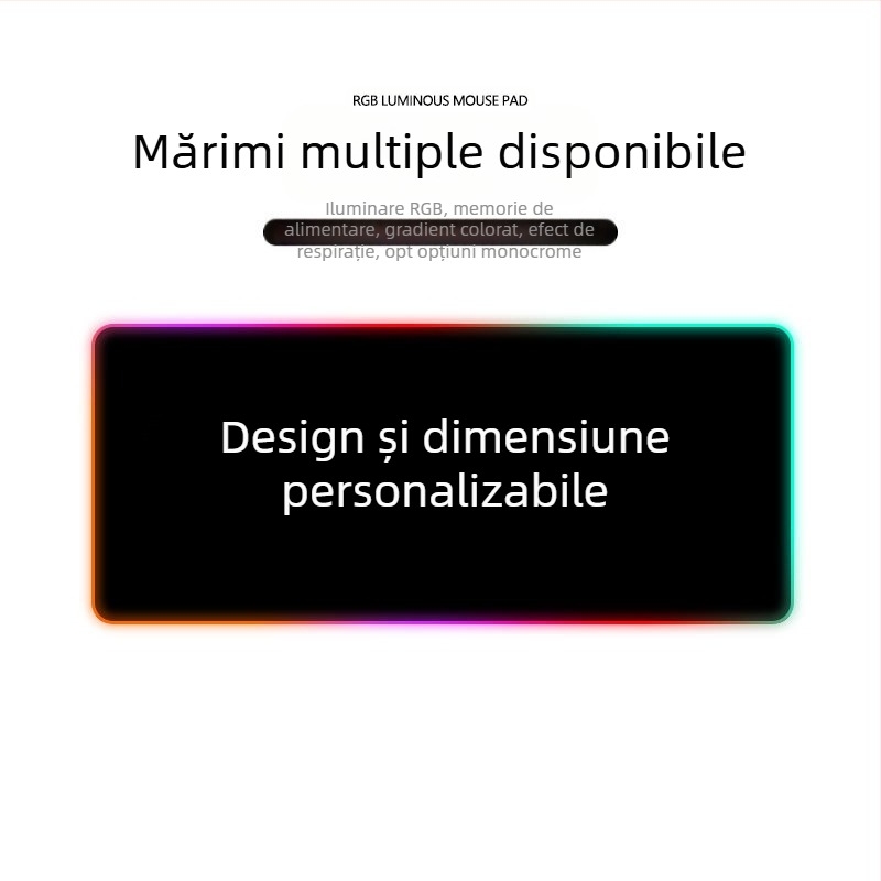 Cool Sexy Jinke RGB Mouse Pad supradimensionat Magic Color Computer Desk Pad Office Keyboard Pad Game Non-Slip